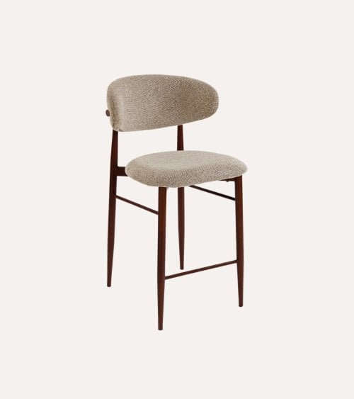 Silla Alta Zoe de Metal y Poliéster