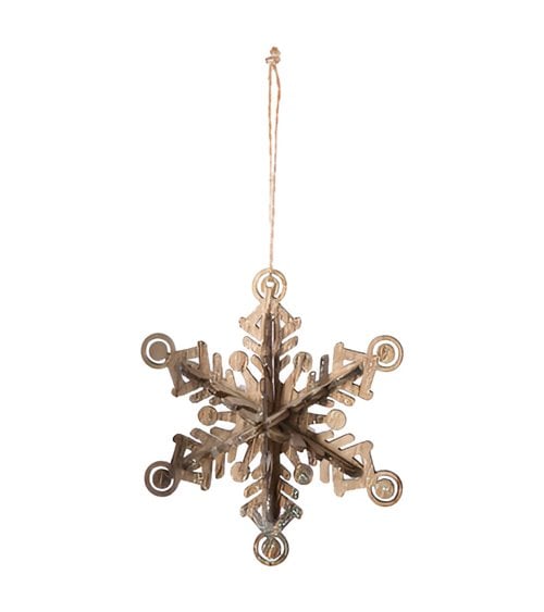 Copos de madera para árboles de Navidad