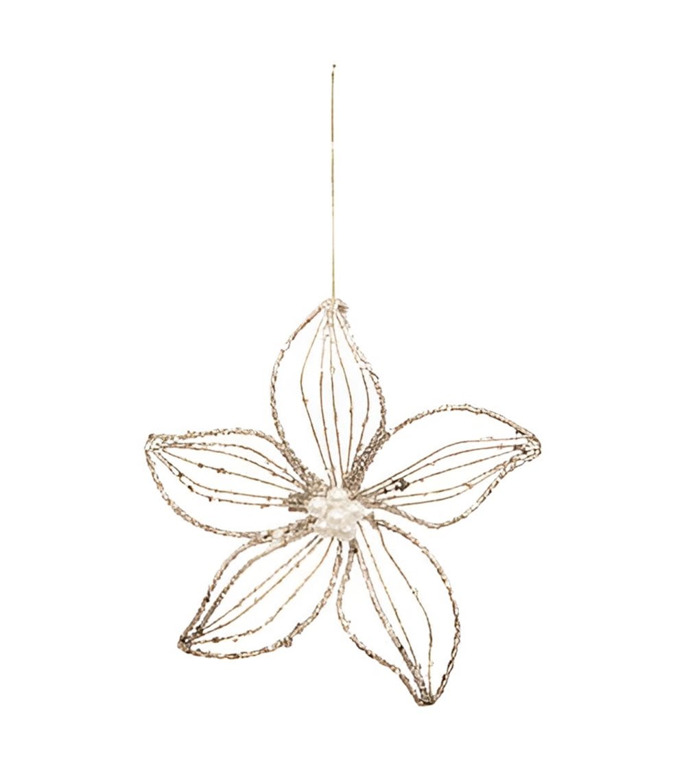 Tema de la flor de Navidad reluciente