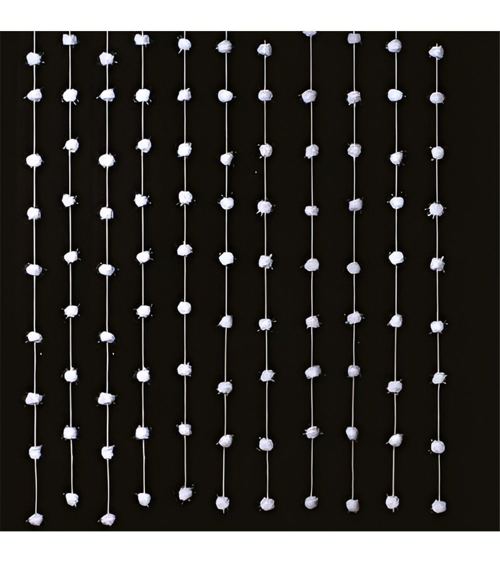 Cortina de algodón bolas L200