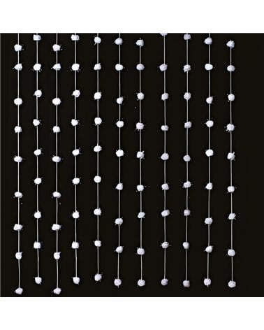 Cortina de algodón bolas L200