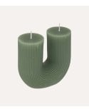 Vela Decorativa Half en Forma U de Parafina