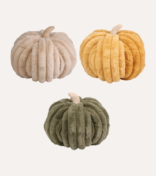 Cojín Redondo Calabaza de Poliéster