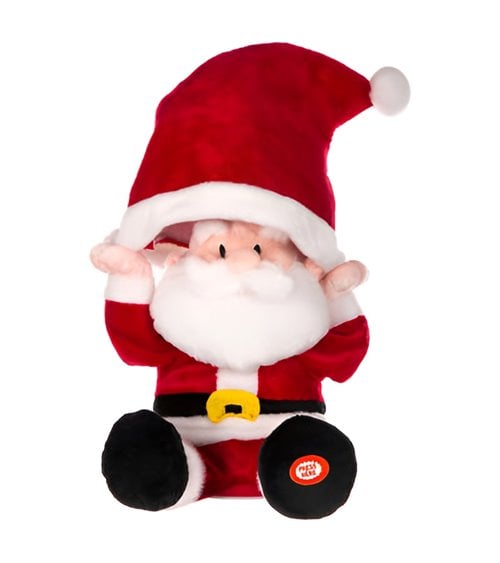 Papá Noel con sombrero montado