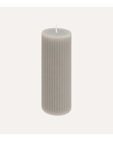 Vela Decorativa Half con Rayas de Parafina