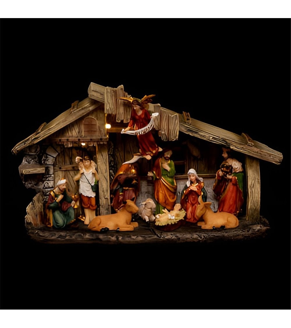 Cuna de Navidad 11 LED Santons 3 LED