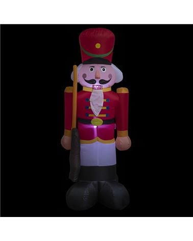 Artículo de Navidad Cascanueces LED inflable H 180