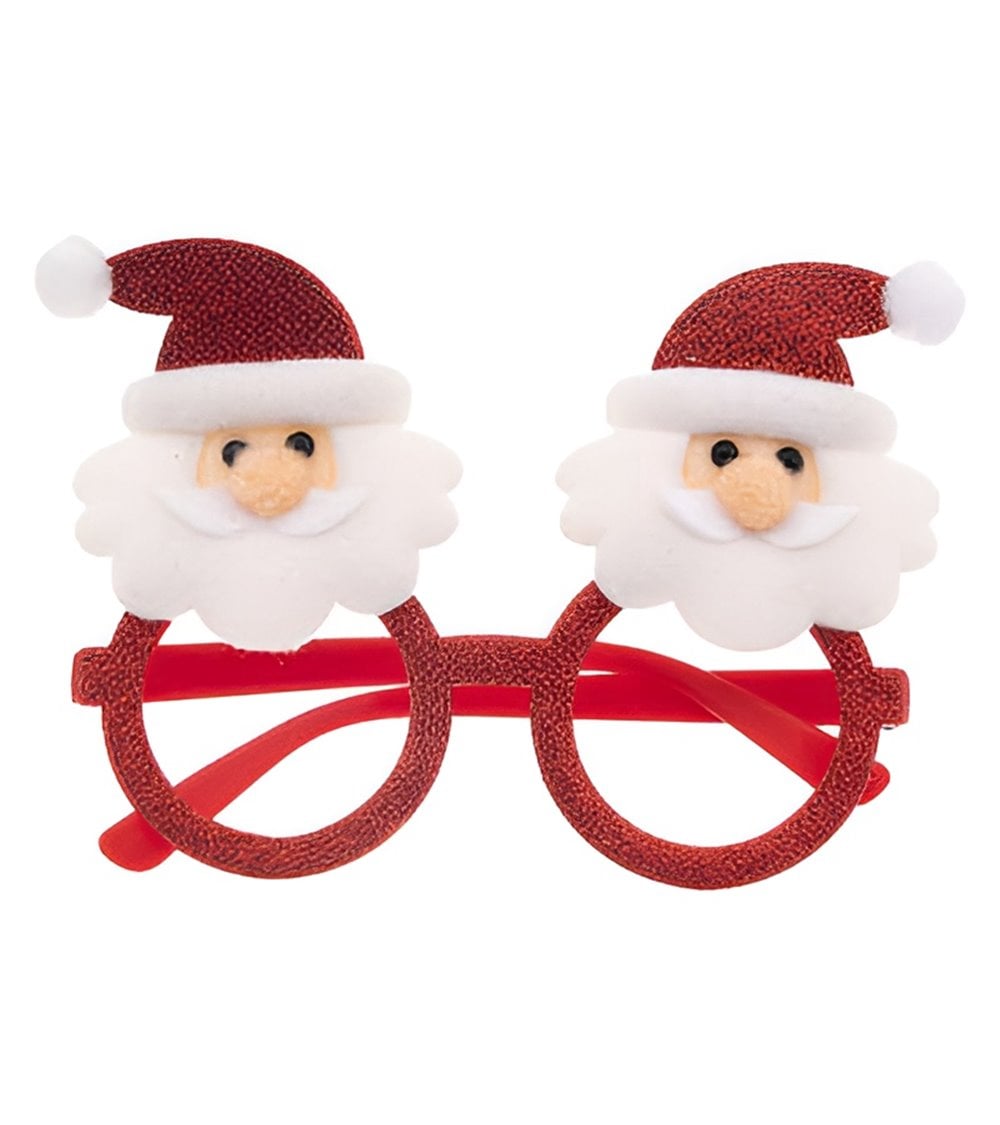 Gafas de Papá Noel con purpurina