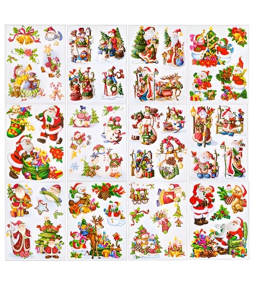 Decoración con purpurina para ventana