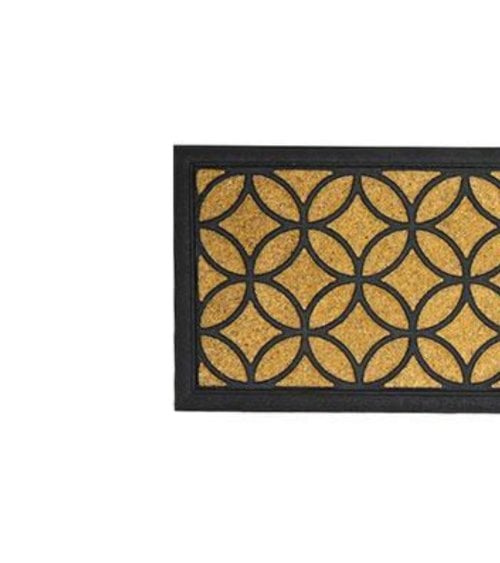 Felpudo de Goma y Coco Tobago, Alfombra Entrada 25x75cm Resistente y Duradera-2