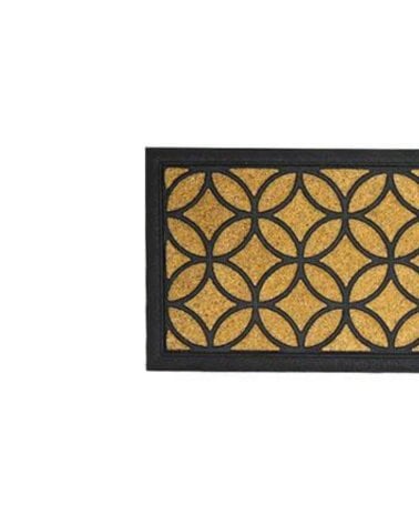 Felpudo de Goma y Coco Tobago, Alfombra Entrada 25x75cm Resistente y Duradera-2