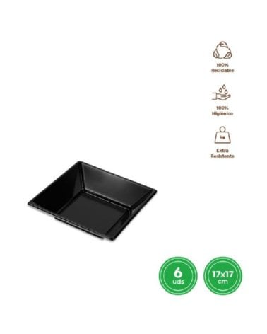 Plato hondo desechable - 6 unidades