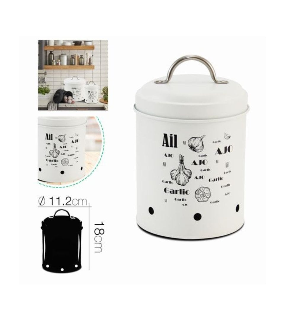 Bote de Metal para Ajo Samay